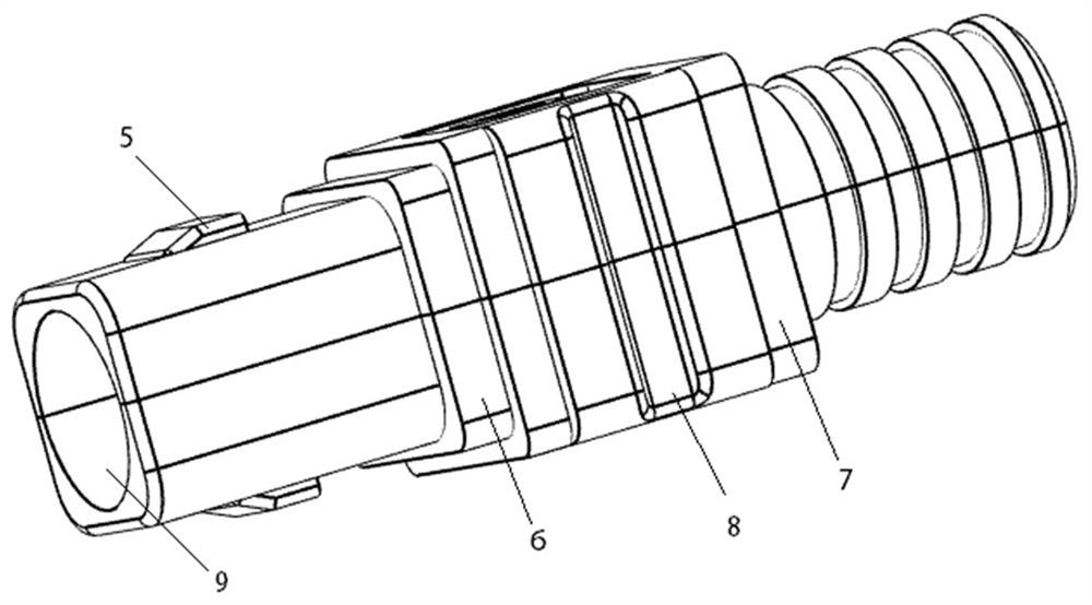 Air-blowing connector