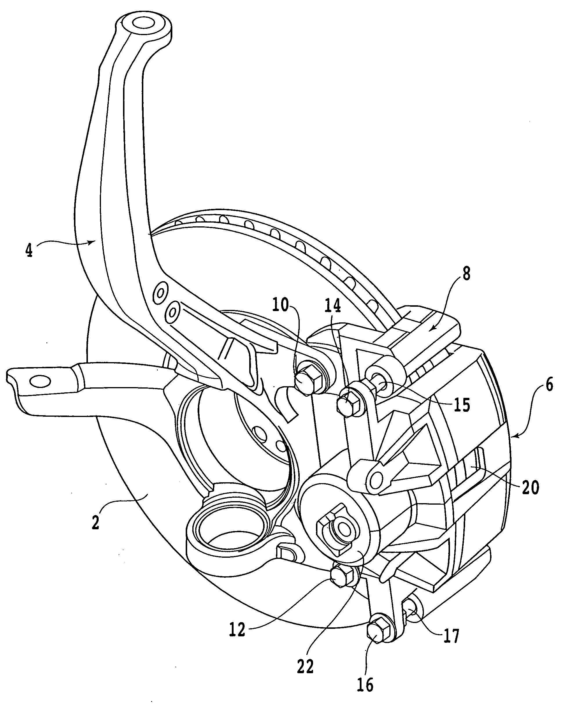 Brake force detecting device