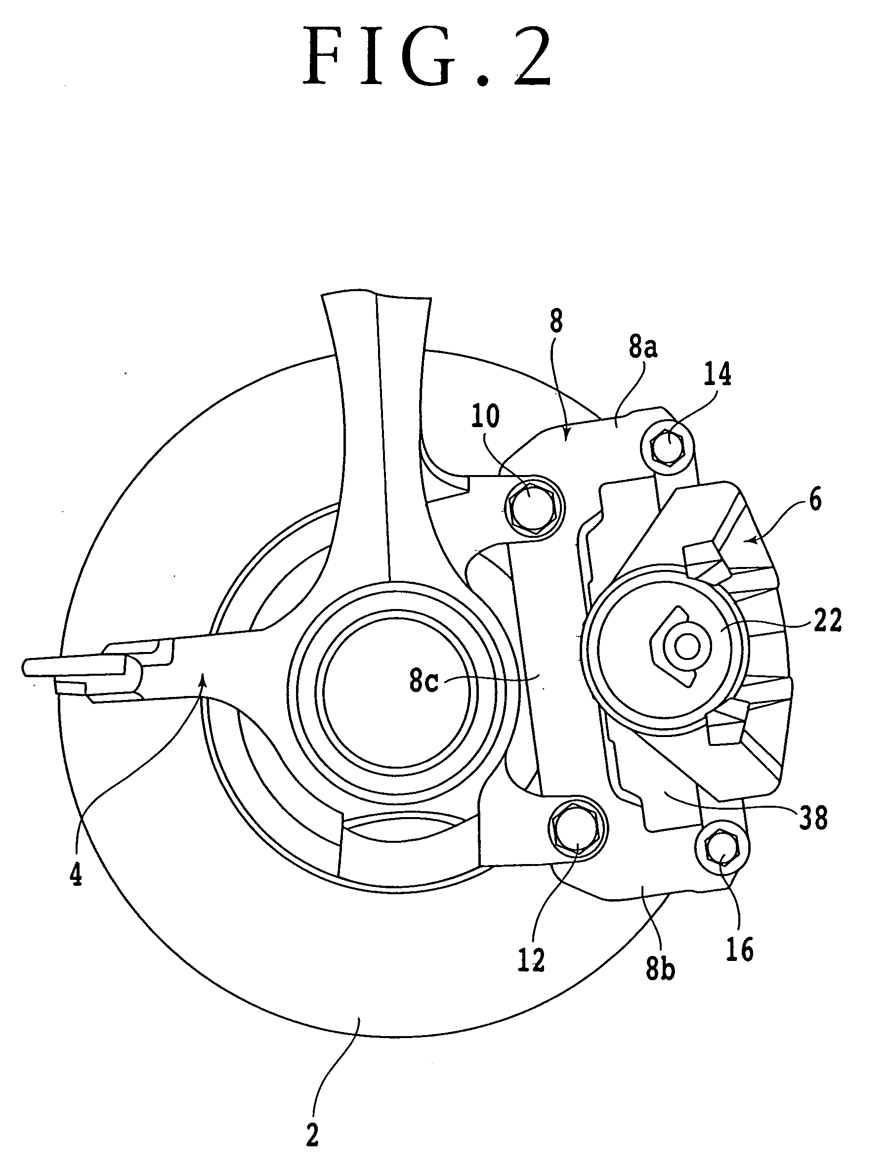 Brake force detecting device