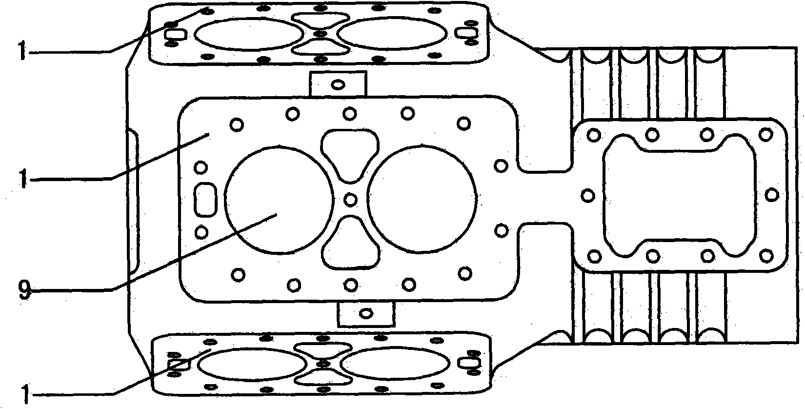 Manufacturing method of large-scale reciprocating type refrigeration compressor