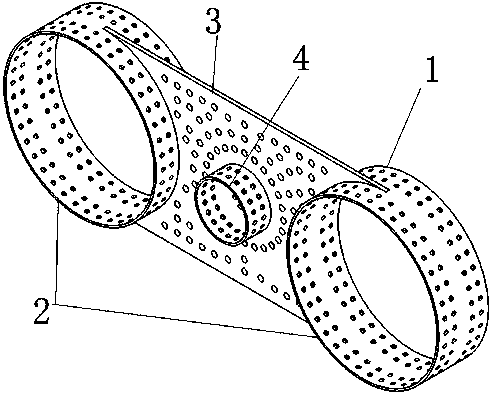 Steel-plastic support for breeding net cage