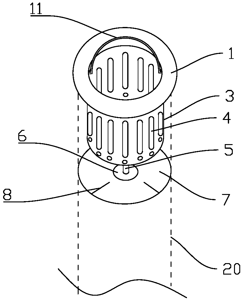 Sewer line deodorization component