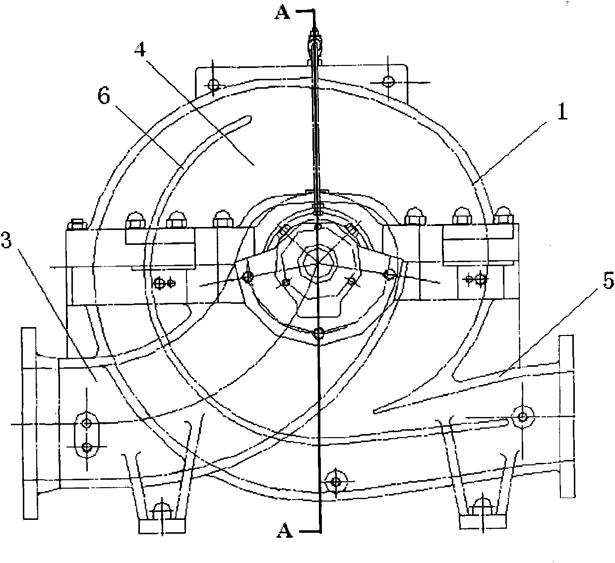 Method for optimizing dummy plate of double-volute type double-suction pump and product produced with same