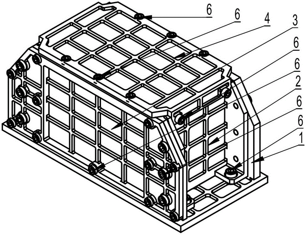 Multi-degree-of-freedom high-damping viscoelastic vibration-damping hemispherical anti-shock and vibration-damping device