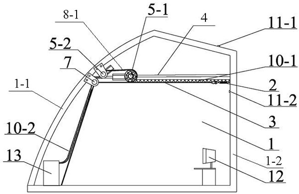 Novel solar greenhouse internal heat preservation device