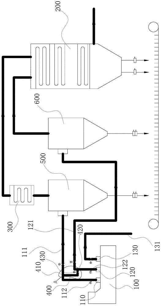 Cement kiln head waste heat power generation method and system