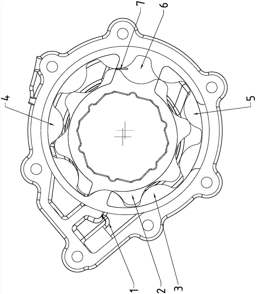 Rotor type oil pump capable of reducing oil supply pressure pulsation intensity and flowing noise