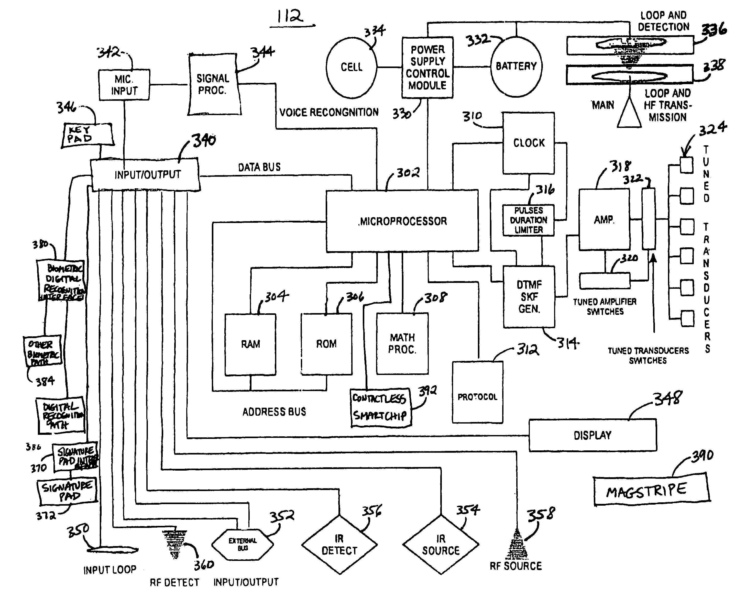 Universal intelligent card for secure access to system functions