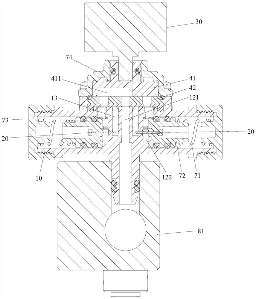 Waste water valve and water purification equipment