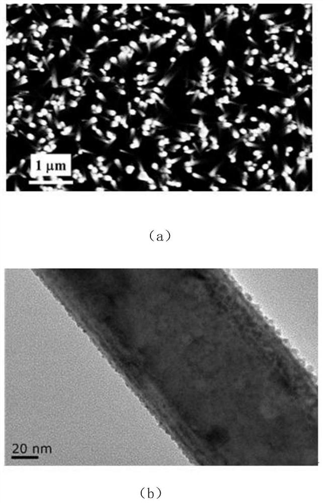 Preparation method and application of nickel oxide-gold-zinc oxide coaxial nano array