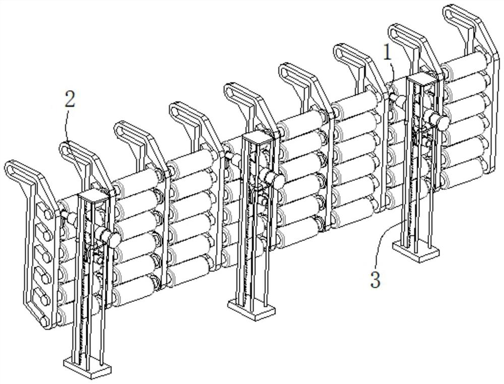 Adjustable fine denier polyester blending roller