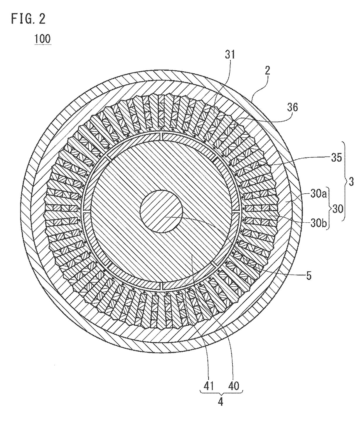 Stator for rotating electric machine, and rotating electric machine