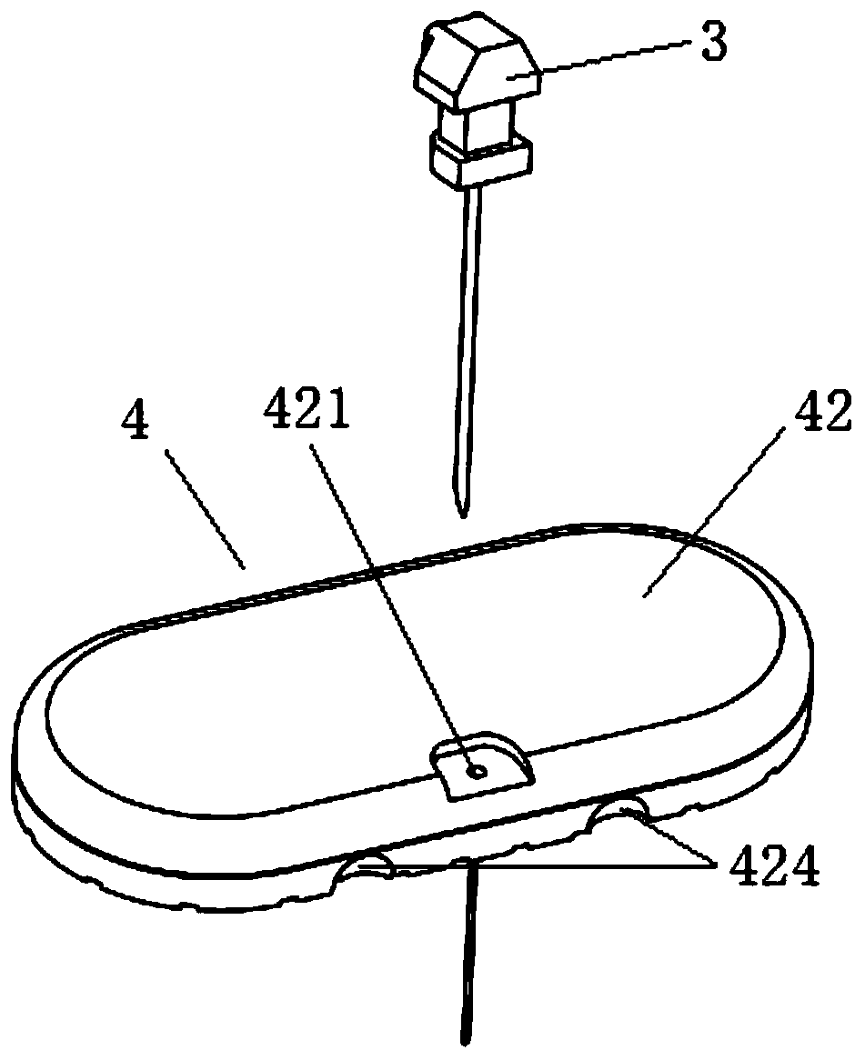 Percutaneous sensor applying device