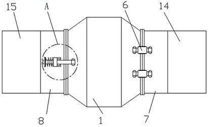 Farm ventilation device convenient to disassemble and assemble