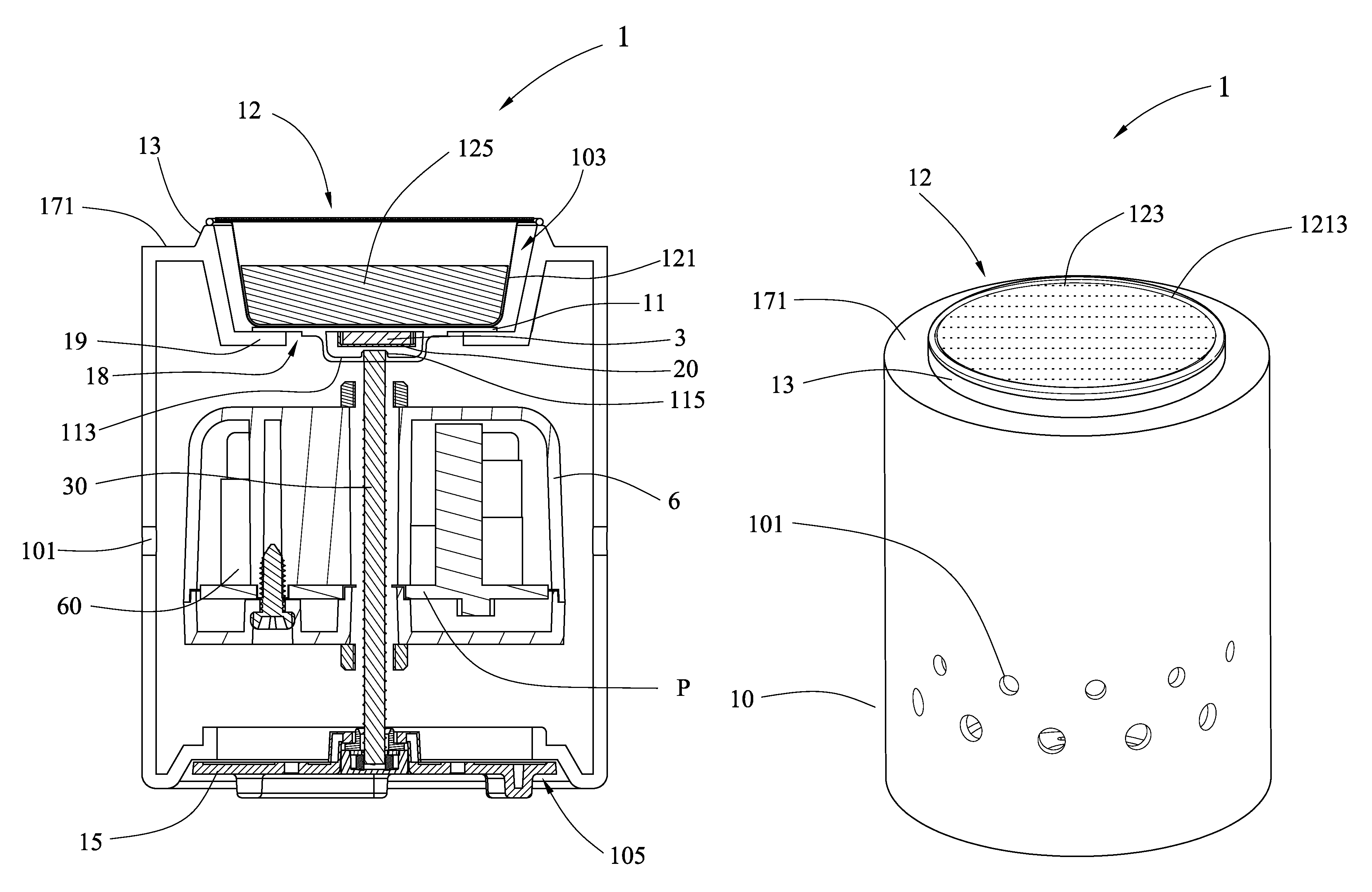 Aroma-diffusing heating device