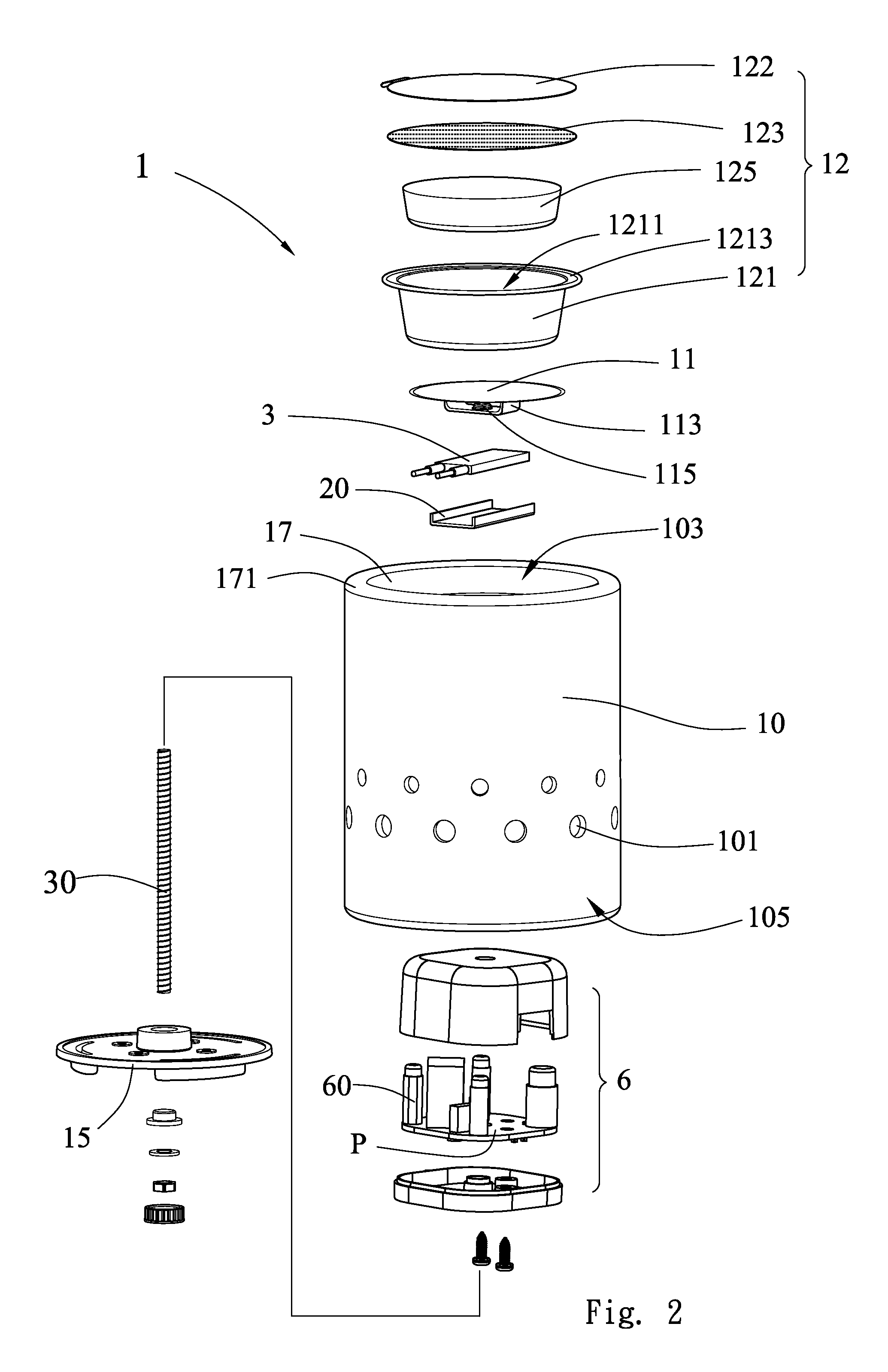 Aroma-diffusing heating device