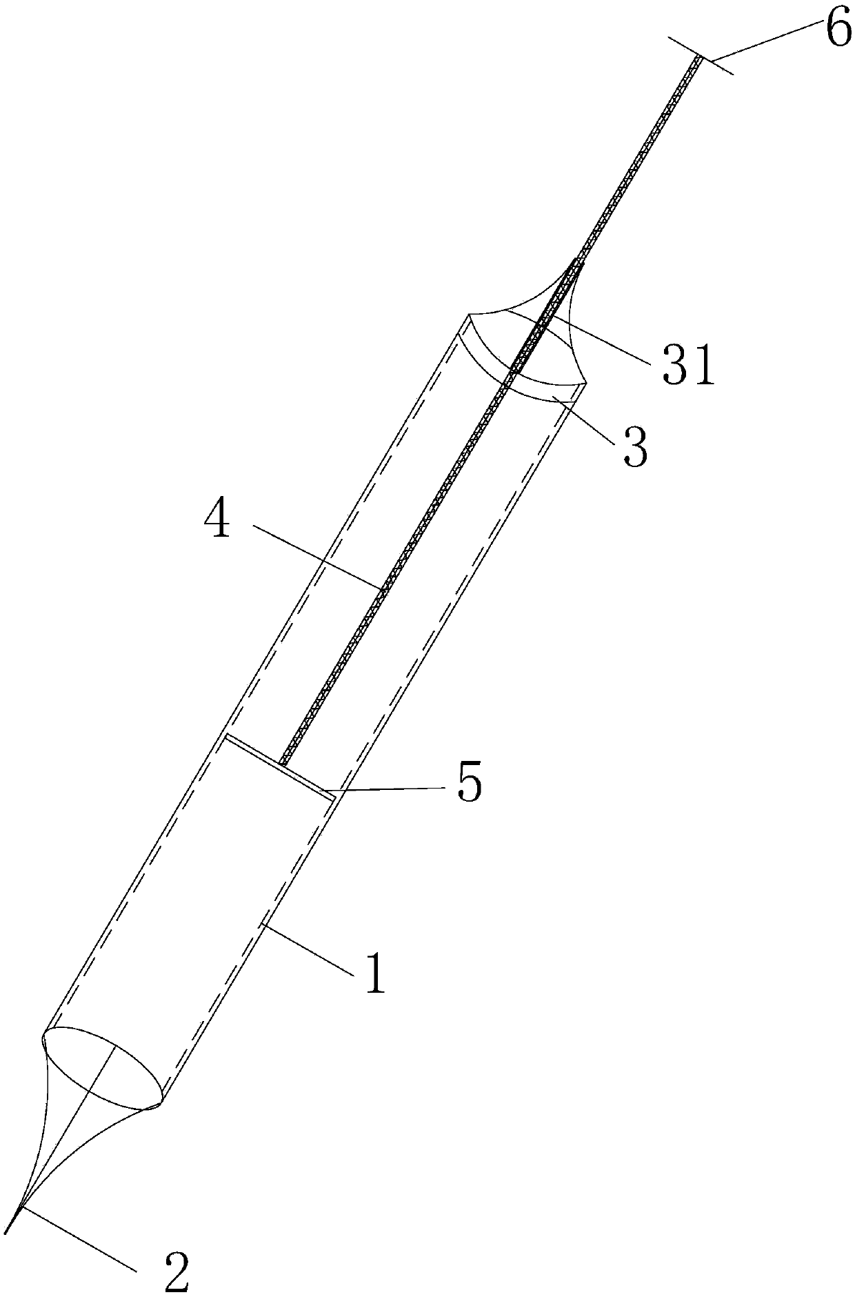 Concrete crack repairing auxiliary tool