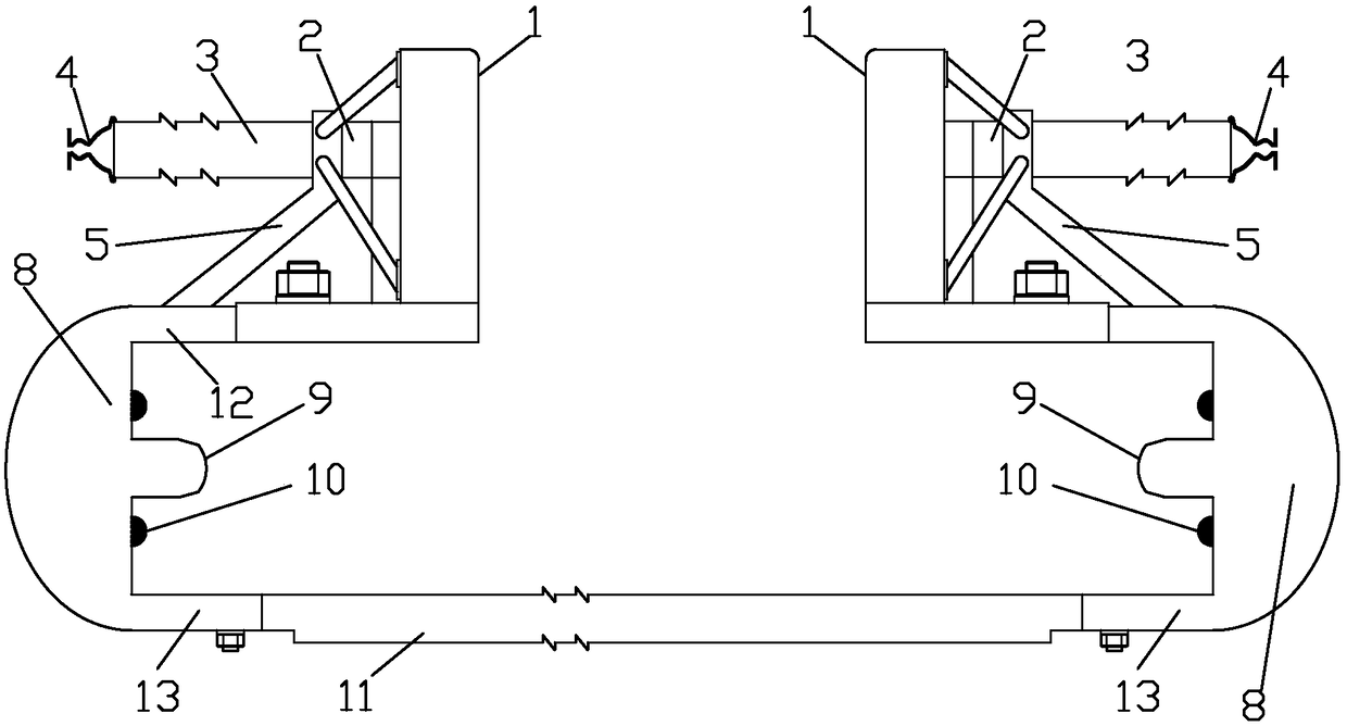 Bridge pavement protection structure and construction method thereof