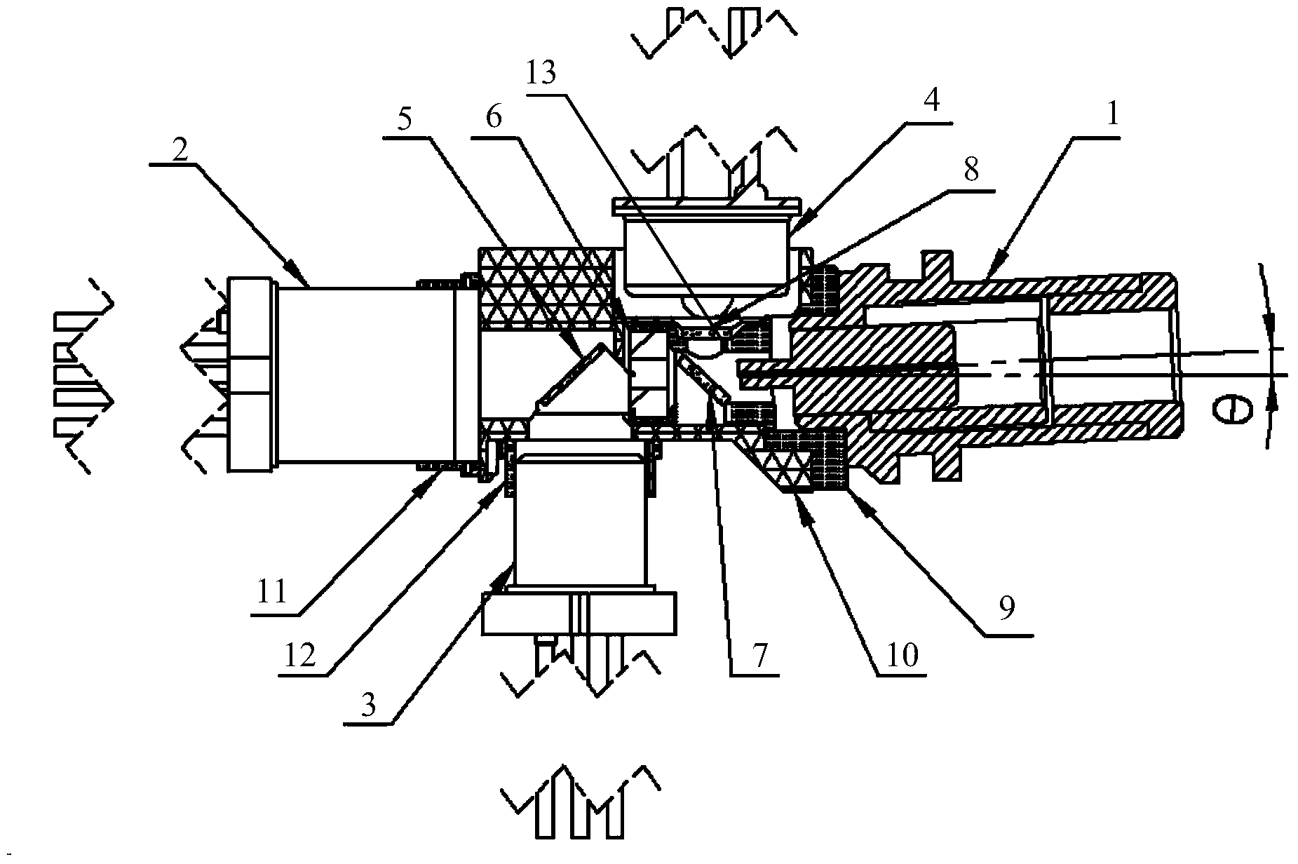 Two-transmitting one-receiving optical component and assembling method thereof