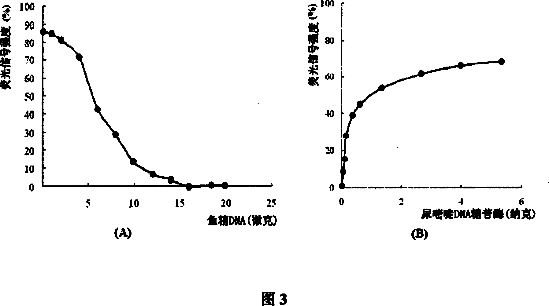 Method for detecting ura DNA glycosidase activity adopting molecular beacon as substrate