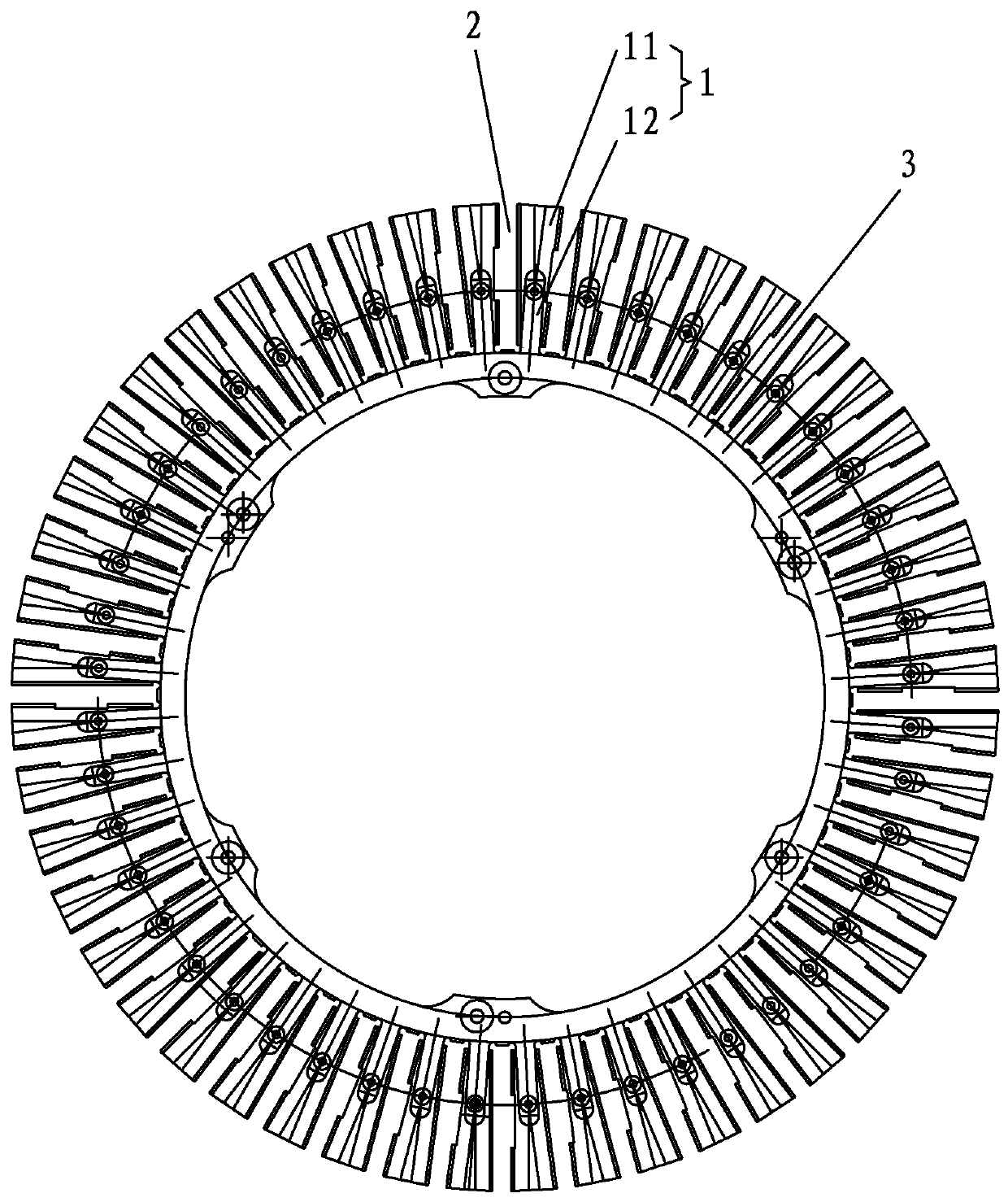 Novel fine cigarette seventh wheel assembly