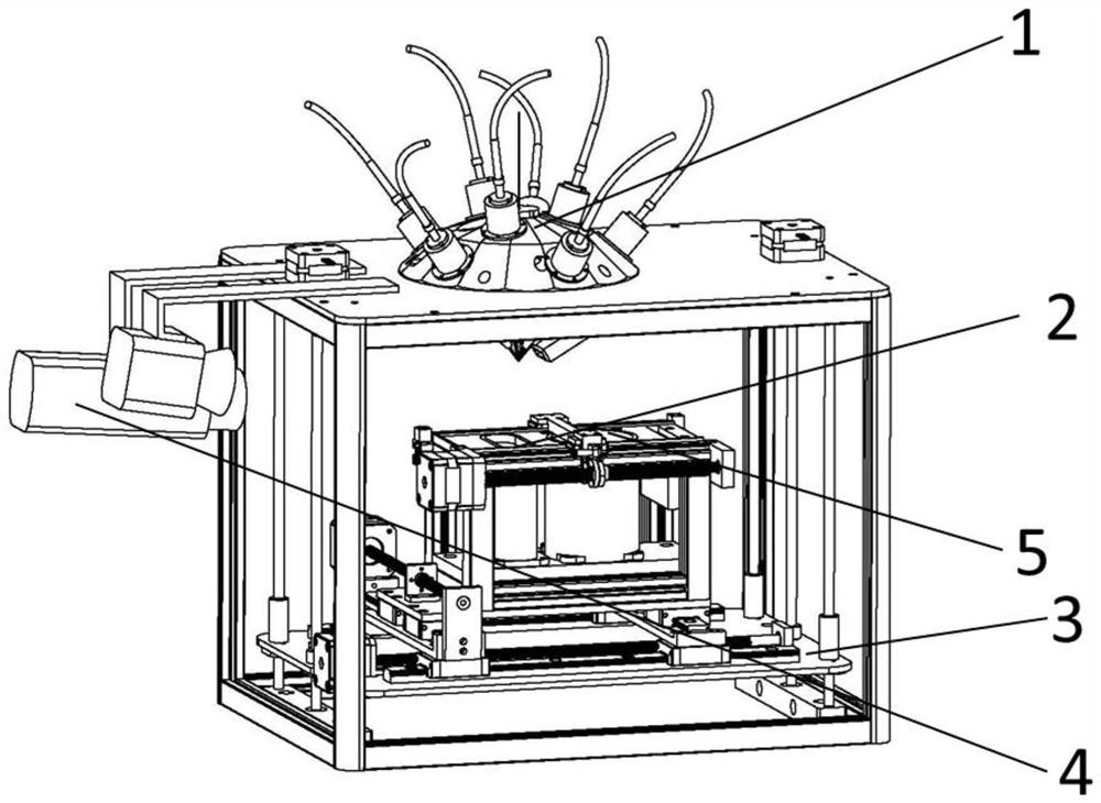 Additive manufacturing system for large-size workpiece manufacturing