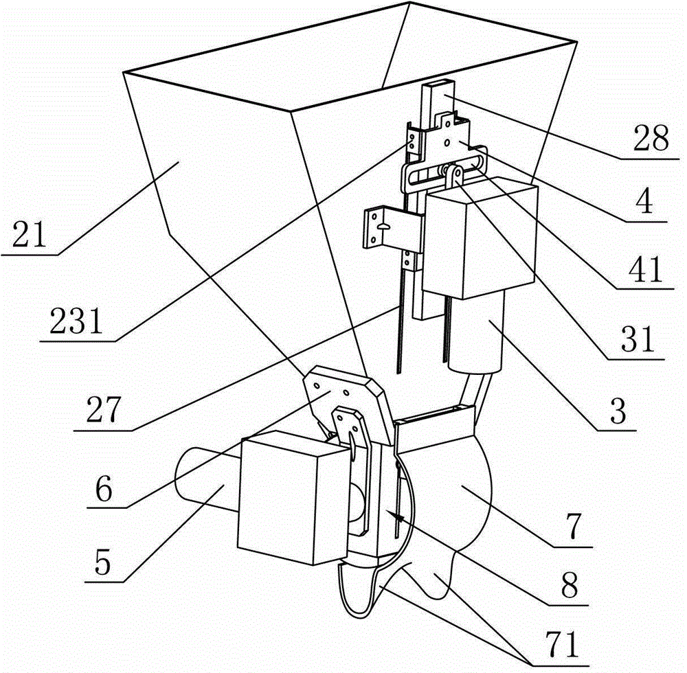 Machine for throwing baits to feed crabs raised in monomer frame