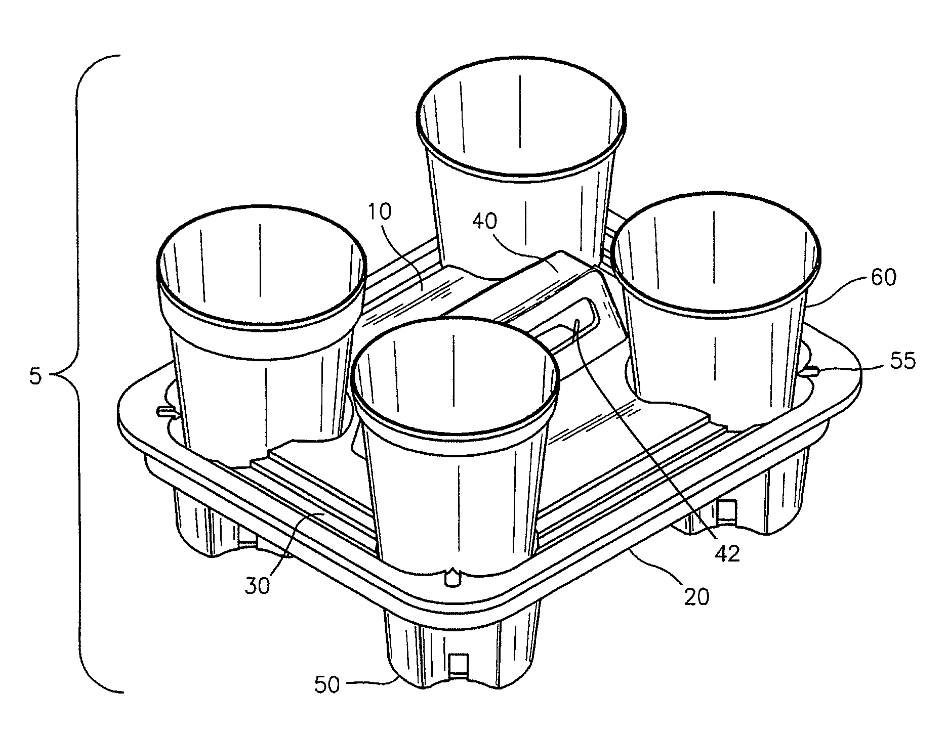 Beverage cup carrier