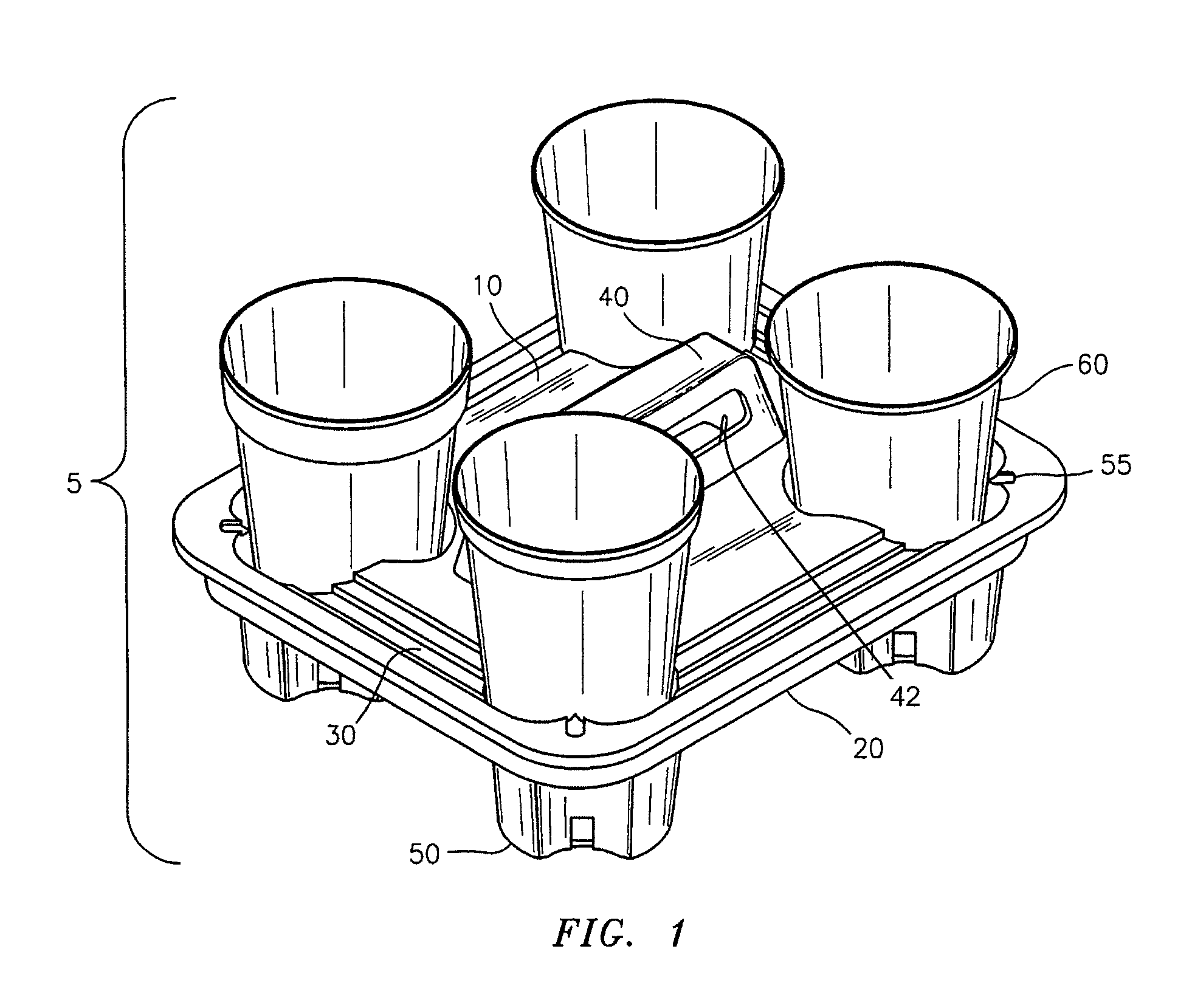 Beverage cup carrier