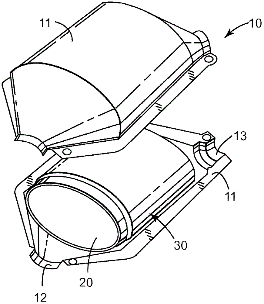 Tubular, continuous, seamless, compressible, resilient installation article and pollution control device comprising said installation article