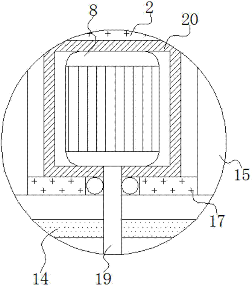 Efficient dust removal heat treatment device