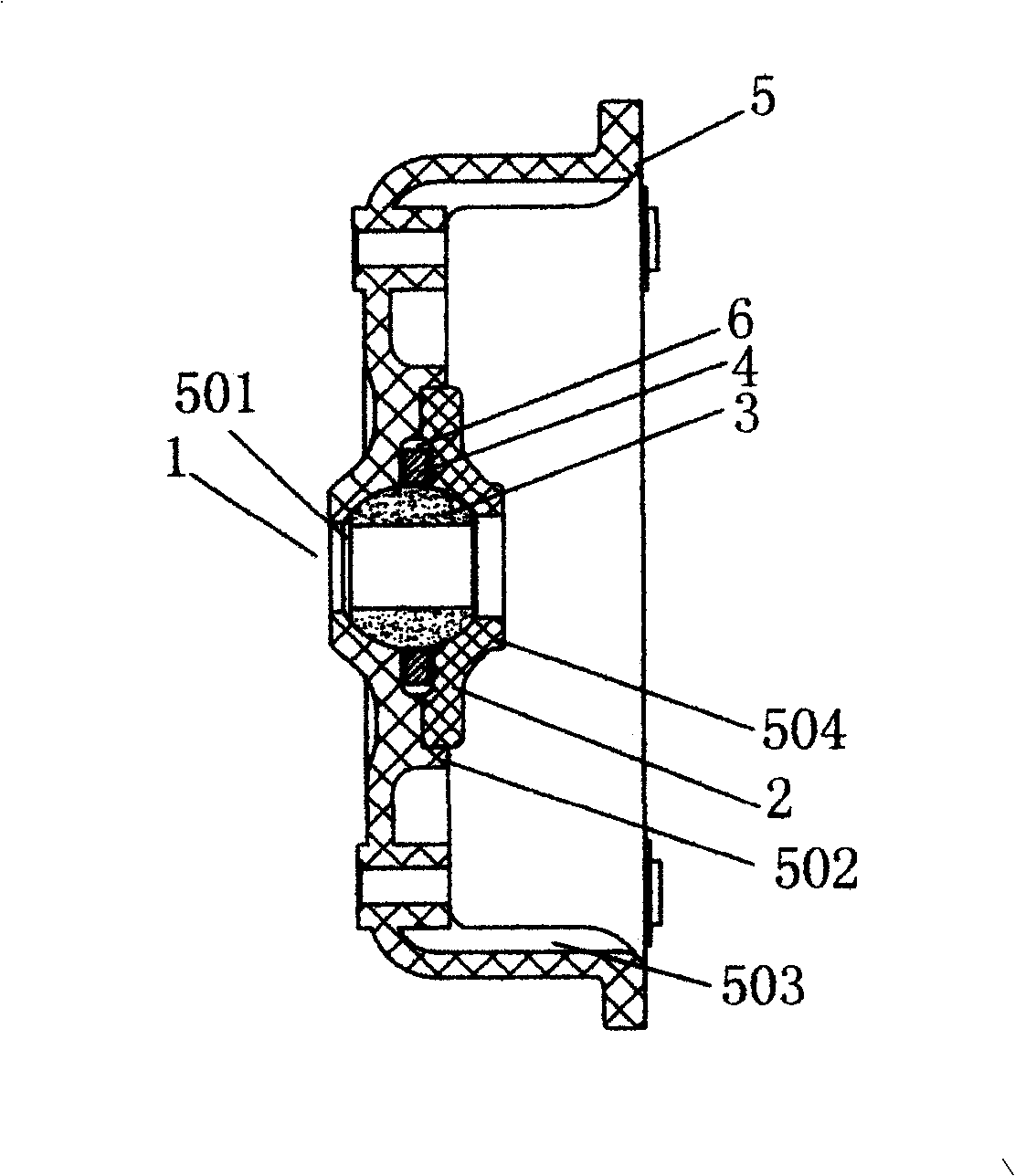 Method for mounting plastic electric machine casing and bearing device