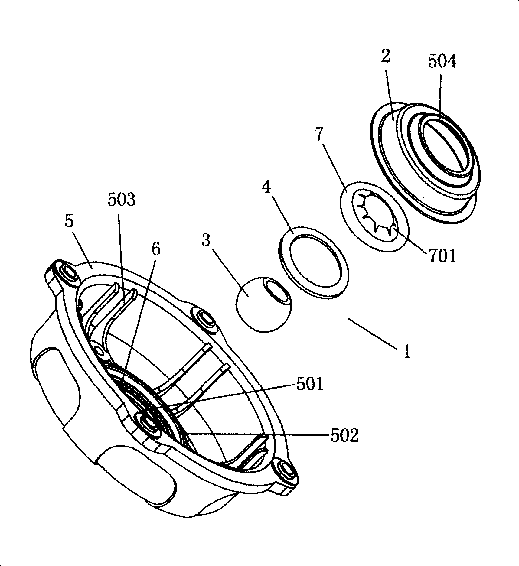 Method for mounting plastic electric machine casing and bearing device