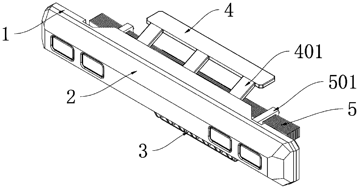 Anti-impact automobile bumper structure with anti-flowstone function