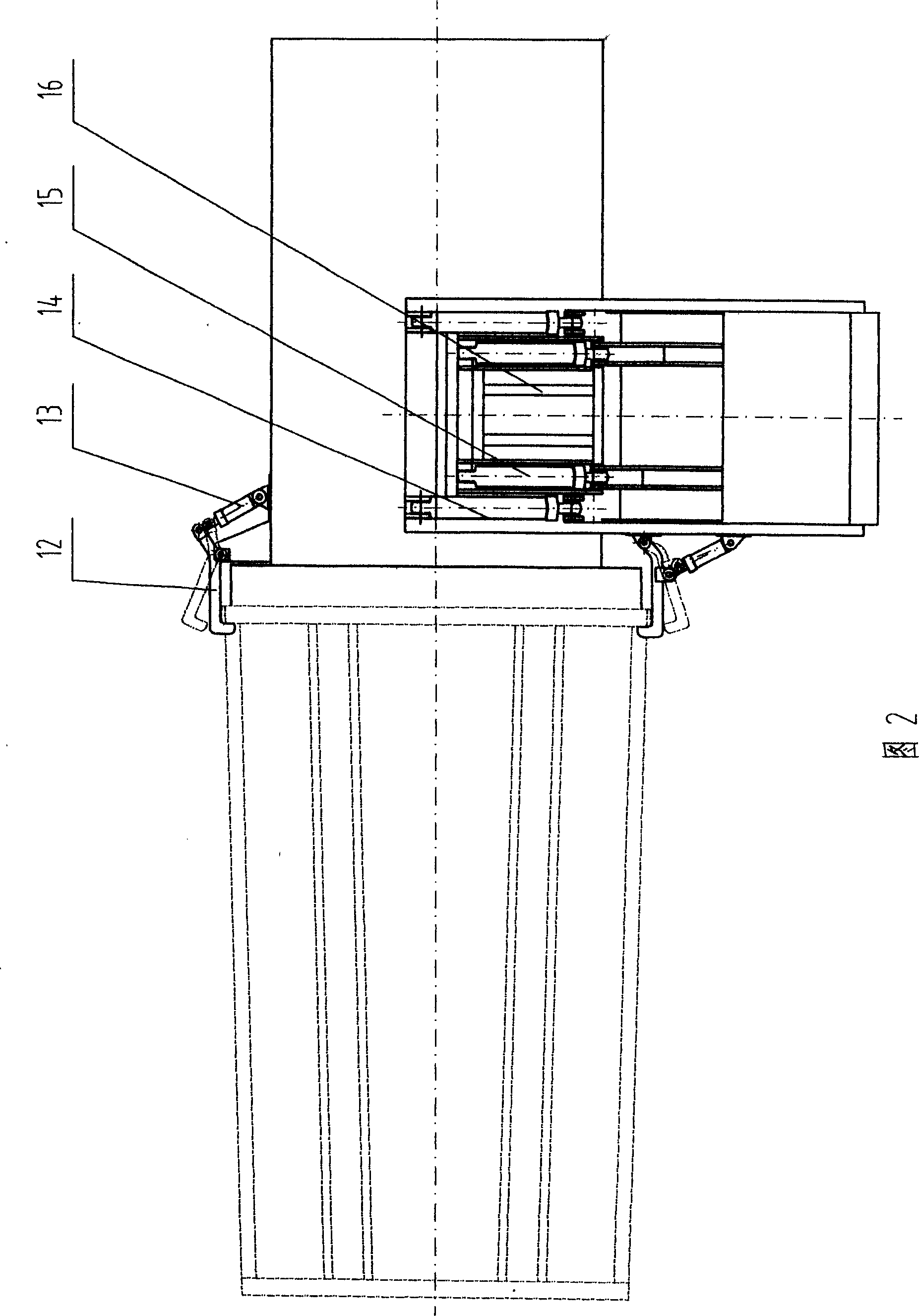 Combined garbage transit station