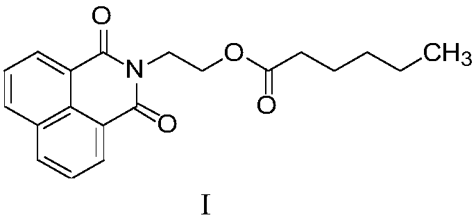 A kind of naphthalene dicarboxamide ethylhexanoate compound and its application