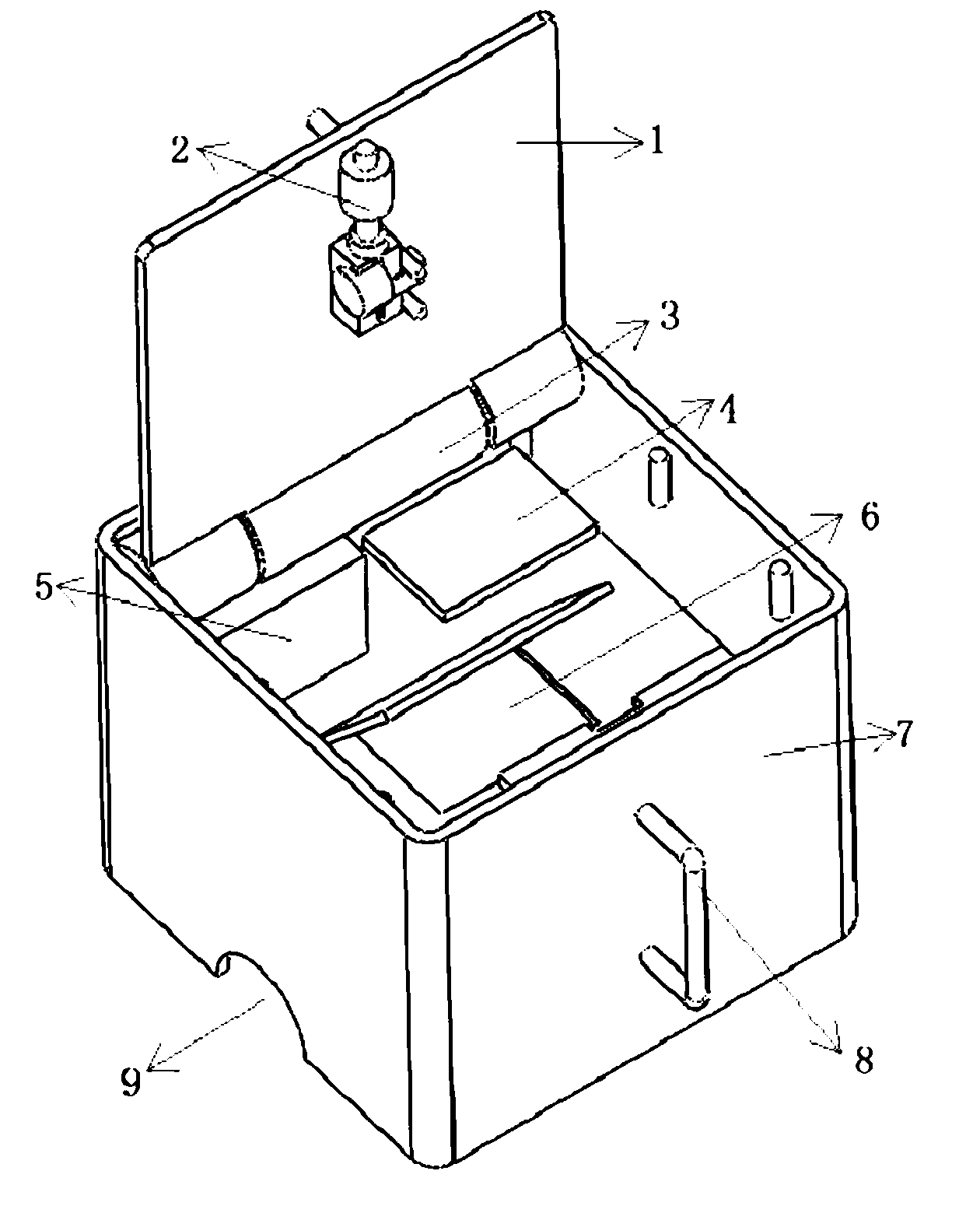 Intelligent anti-theft box for oil unloading hole of oil storage tank