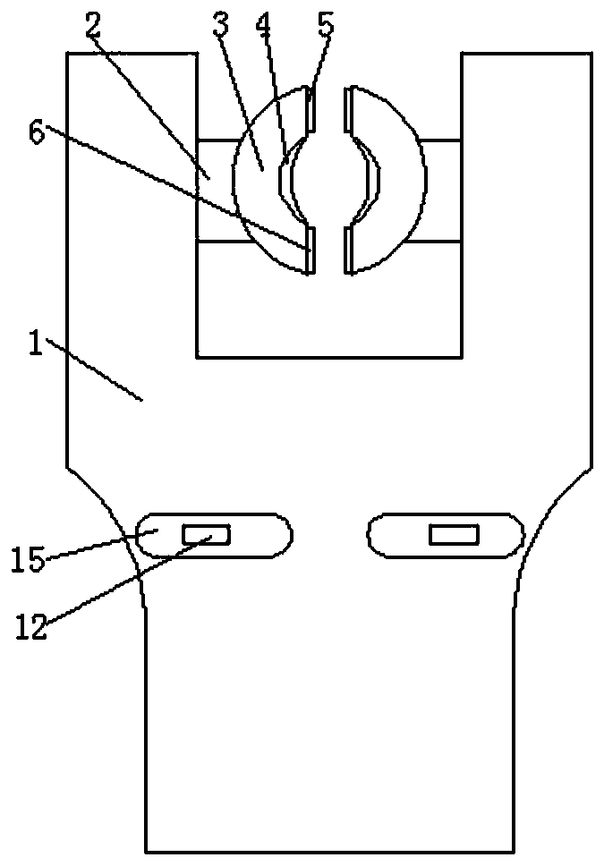 Dialysis tube fixing device for nephrology department