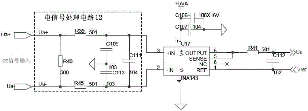 Alternating-current sampling device