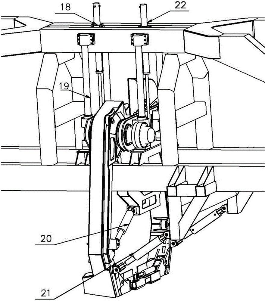 Railway ballast processor suitable for narrow operation face