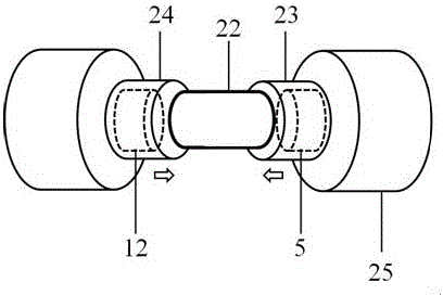 Testing method for microscopic deformation of material