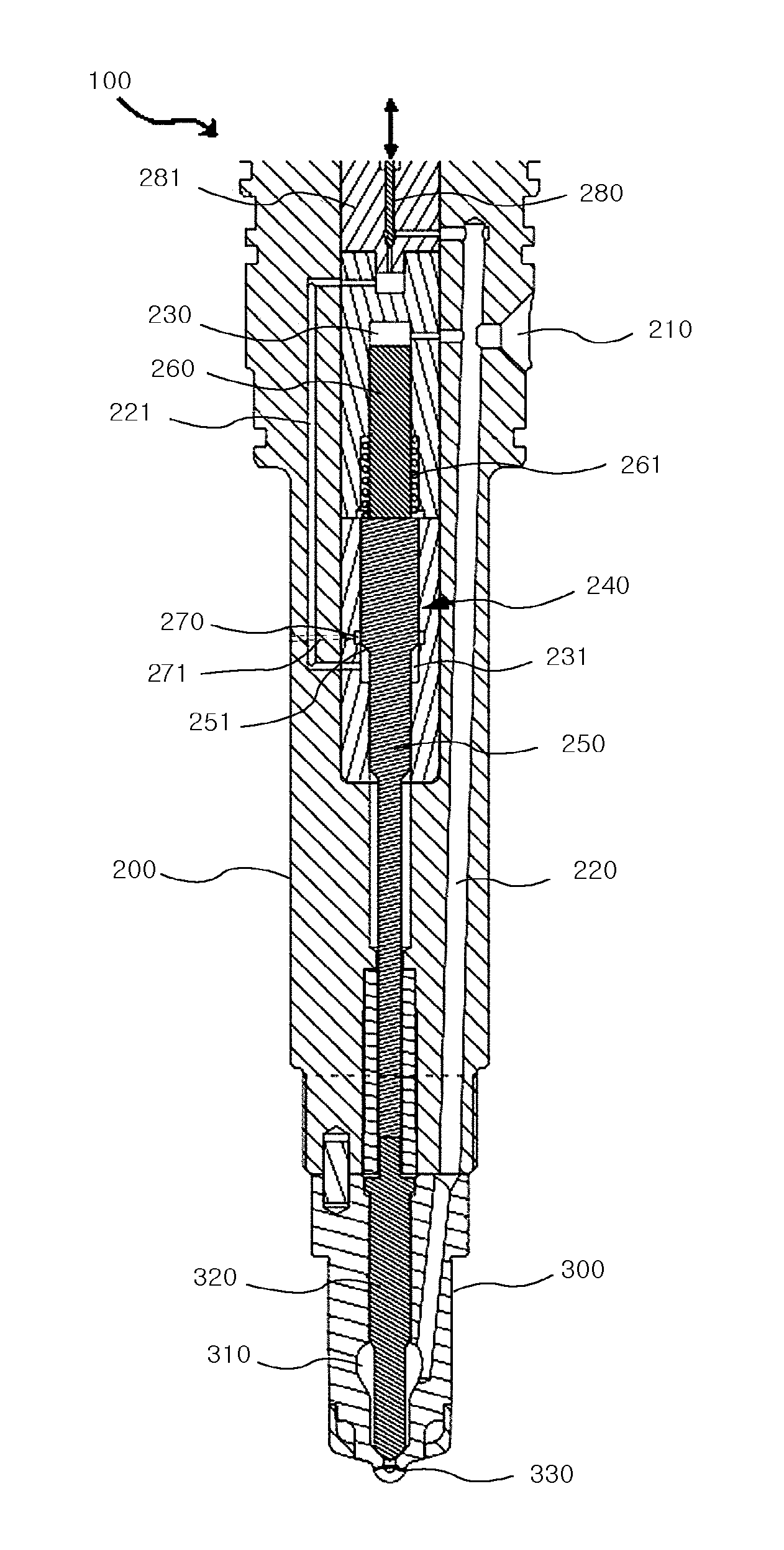 Electronic control fuel injection valve