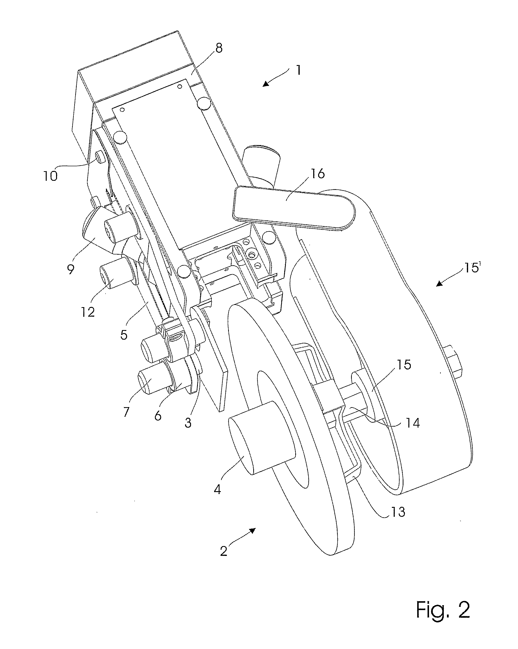 Power Driving Assembly for a Disc Brake Being Resurfaced