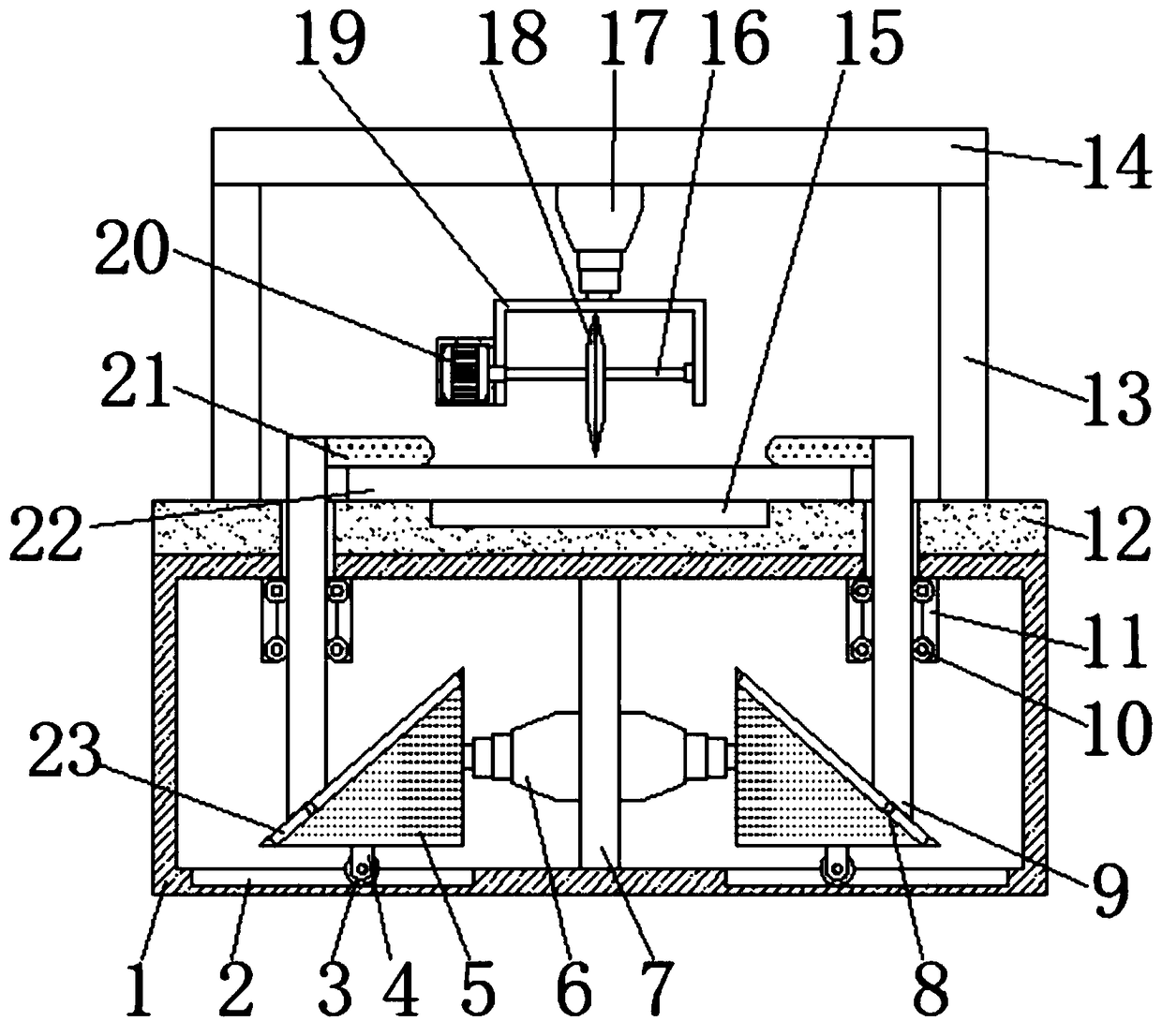 Glass working cutter device with good clamping effect