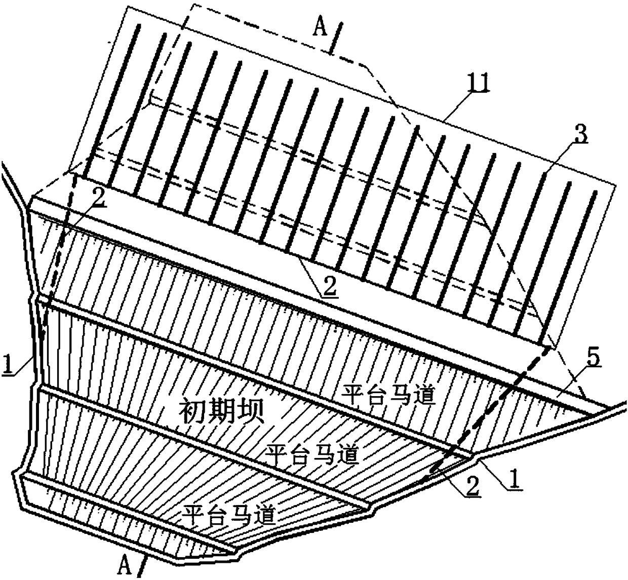 A method for preventing earthquake liquefaction instability of ultra-fine tailings piled upstream tailings dam