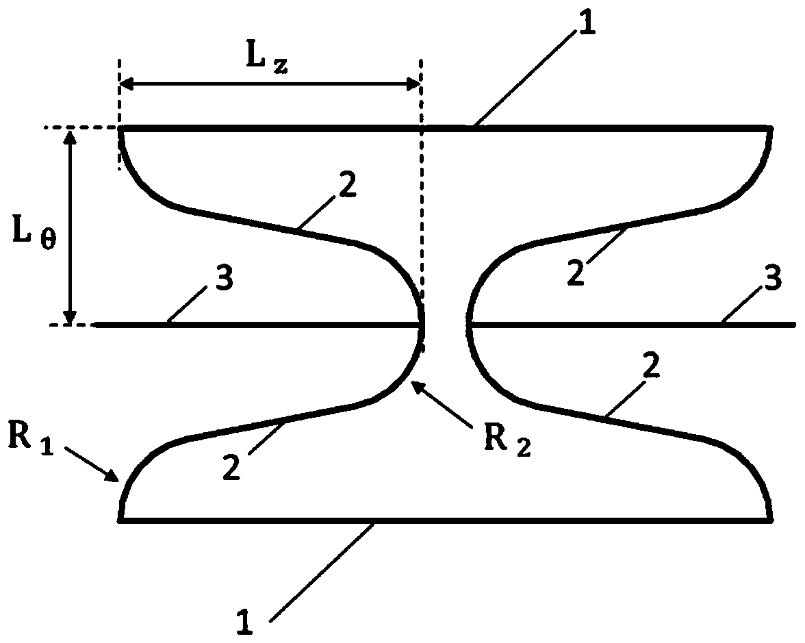 Degradable vascular stent structure with negative Poisson ratio