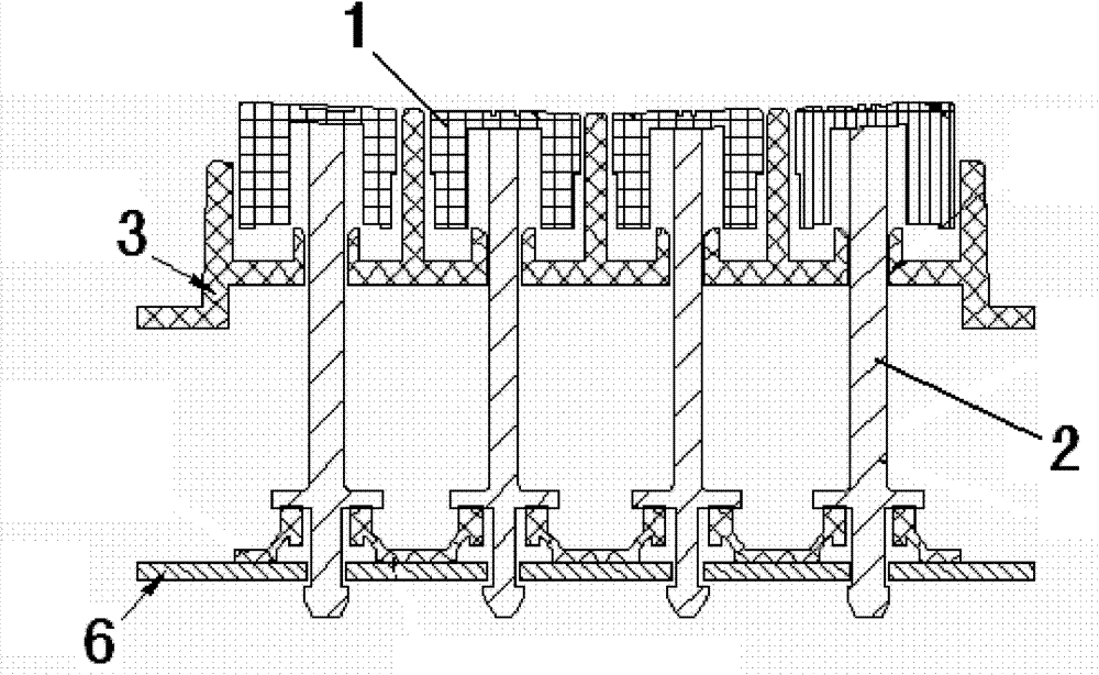 An automobile instrument key combination mechanism