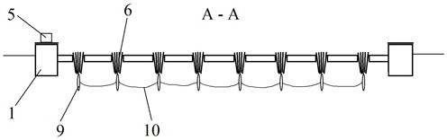 A flower-shaped self-expanding leaf-type photocatalytic sewage purification floating bed