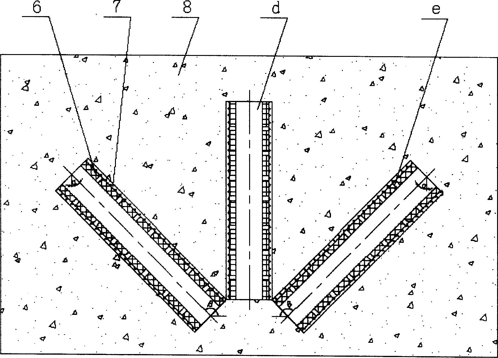 Centralized water discharge apparatus and method for tunnelling