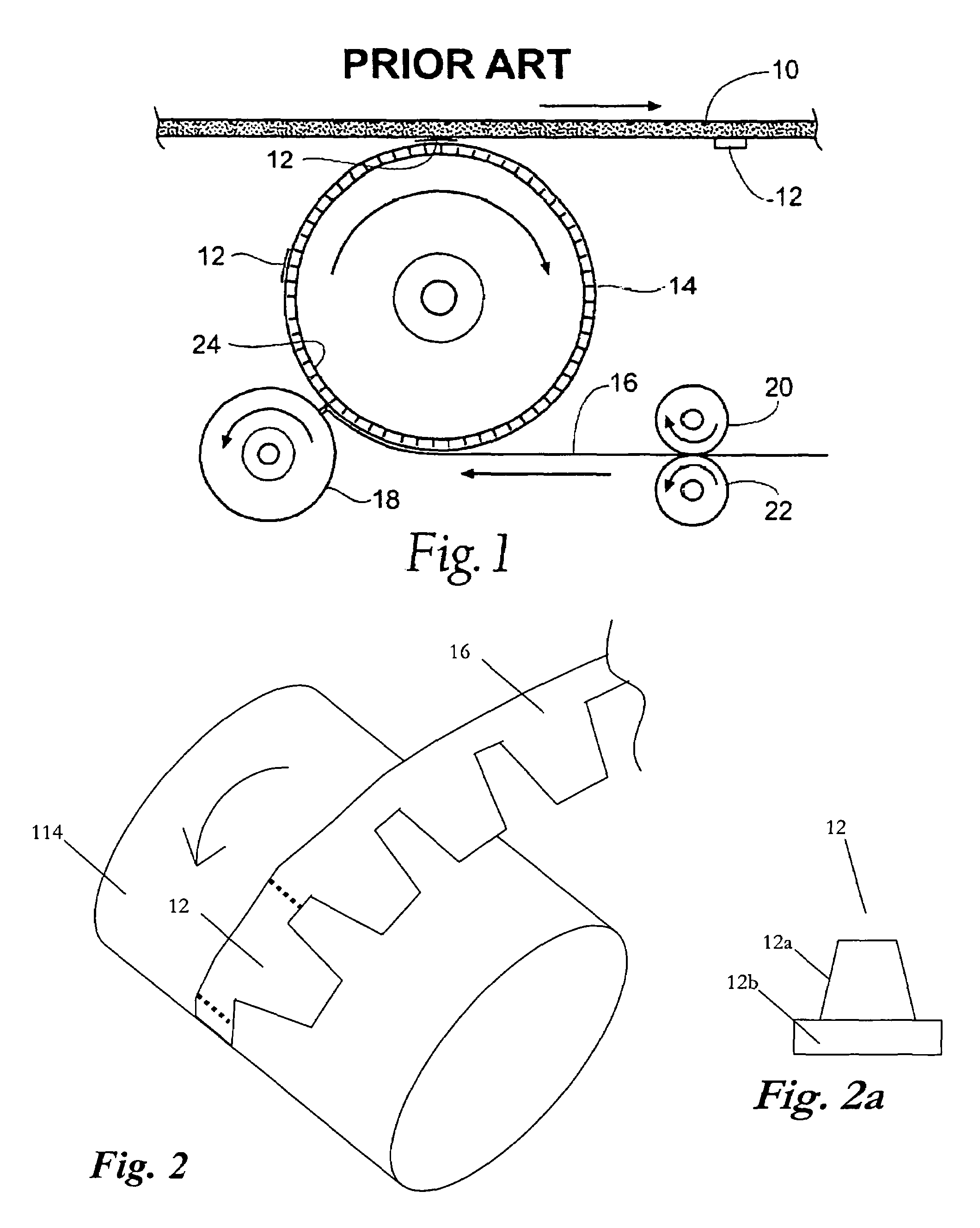 Web stabilization on a slip and cut applicator